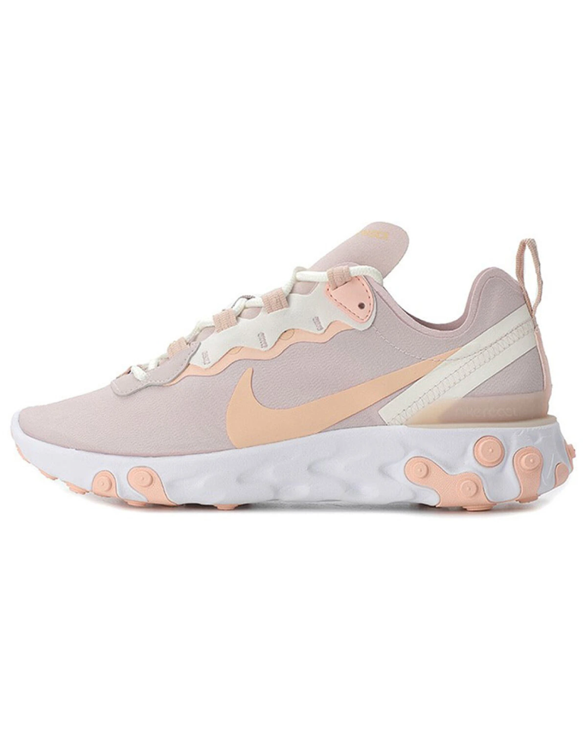 Nike React Element 55 женские спортивные кроссовки с амортизацией и воздухопроницаемостью фиолетовые картинка