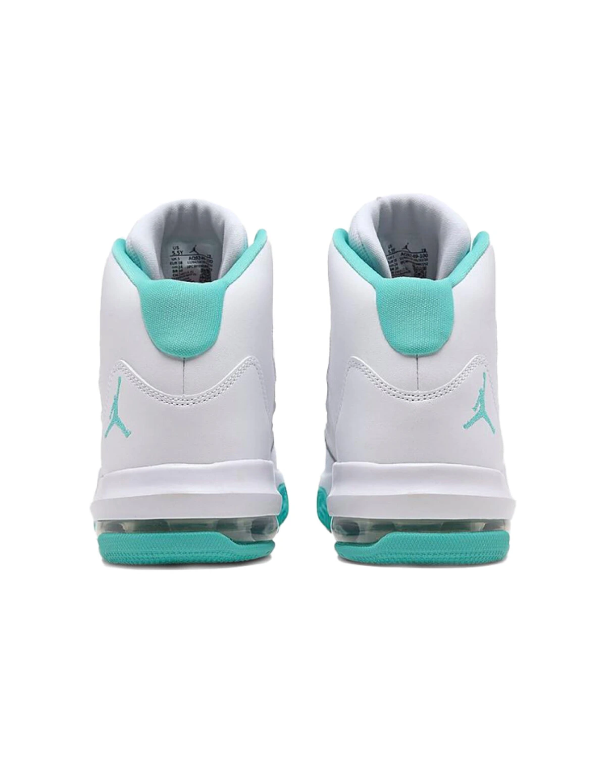 Jordan Max Aura 1 женские кроссовки кожаные сине-белые для баскетбола картинка