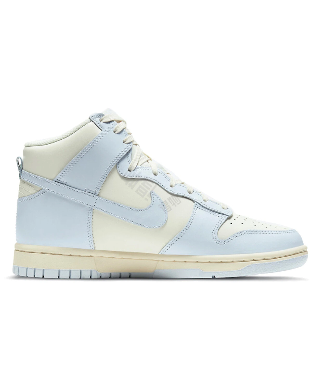 Nike Dunk женские кроссовки высокие голубые картинка