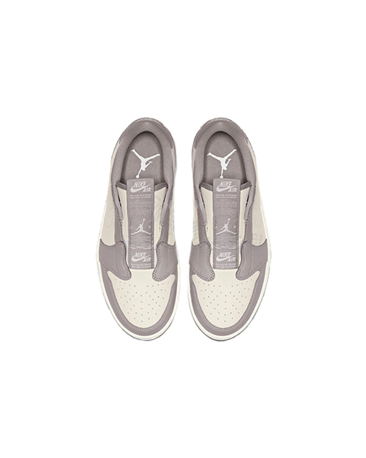 Jordan Air Jordan 1 RET Low Slip женские кроссовки кожаные серо-белые картинка