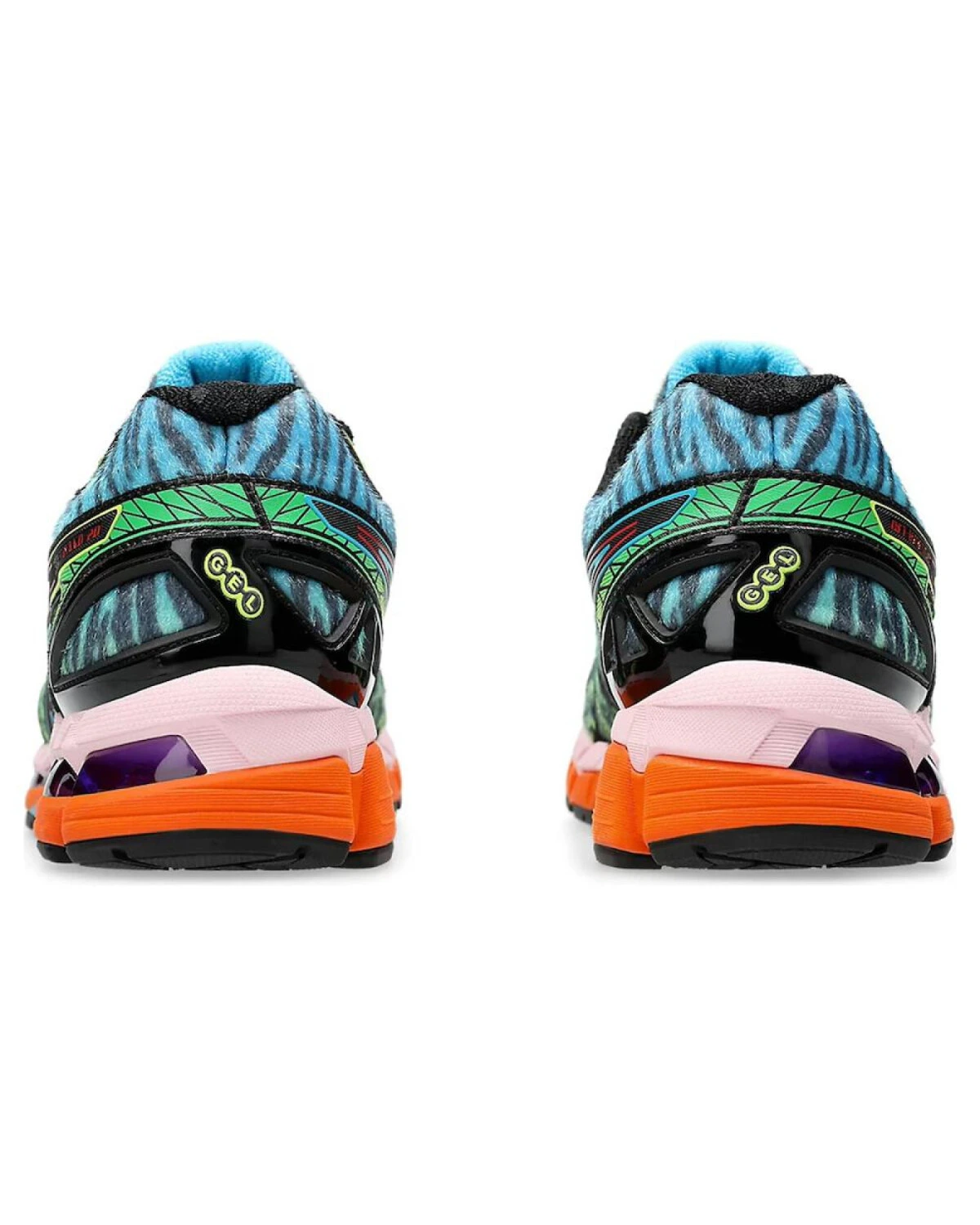Asics Gel-Kayano20 мужские кроссовки спортивные сине-красные тканевые картинка