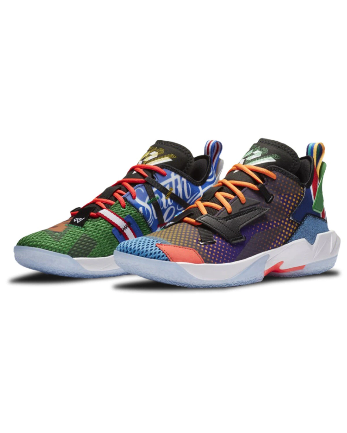Jordan Why Not Zer0.4 унисекс спортивные кроссовки с Air Zoom сине-жёлтые картинка