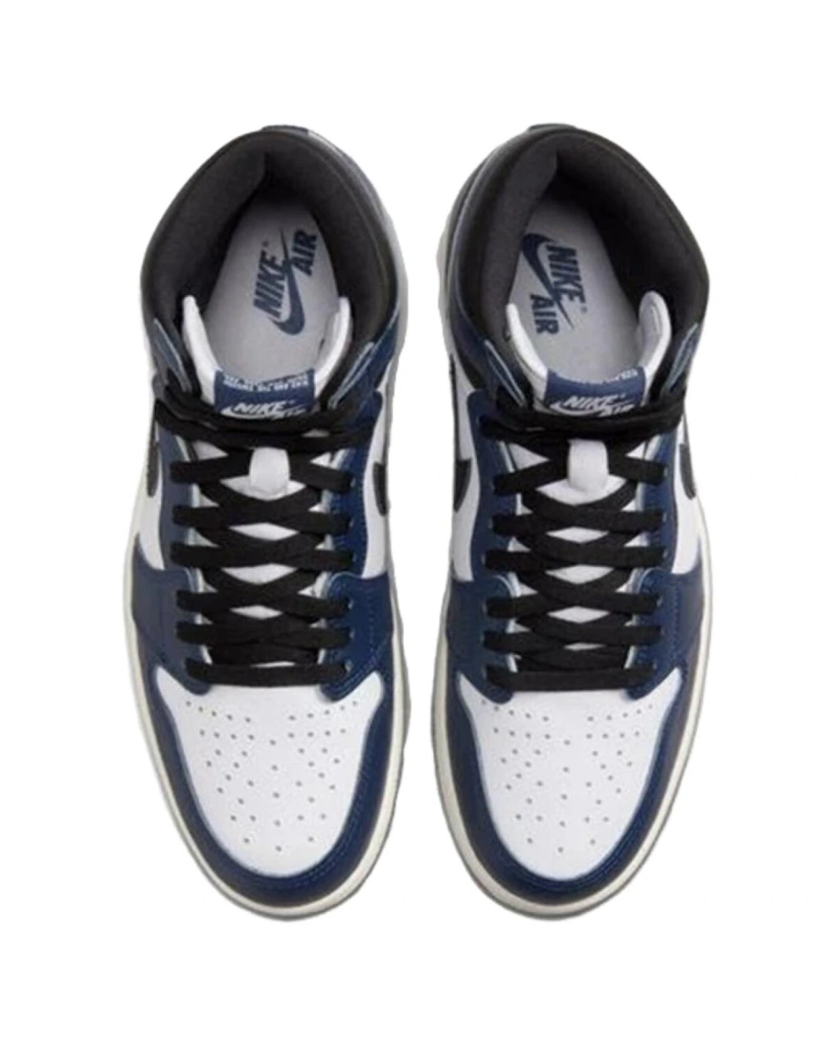 Jordan Air Jordan 1 High OG "Midnight Navy" мужские кроссовки кожаные сине-белые картинка