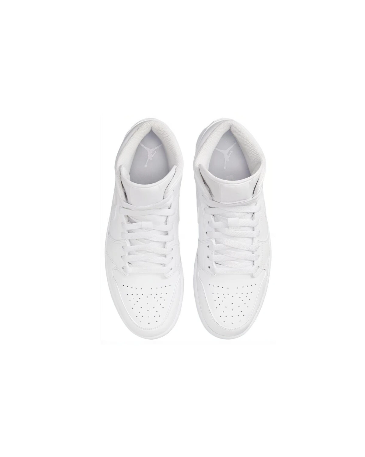 Jordan Air Jordan 1 унисекс кроссовки высокие белые из кожи картинка