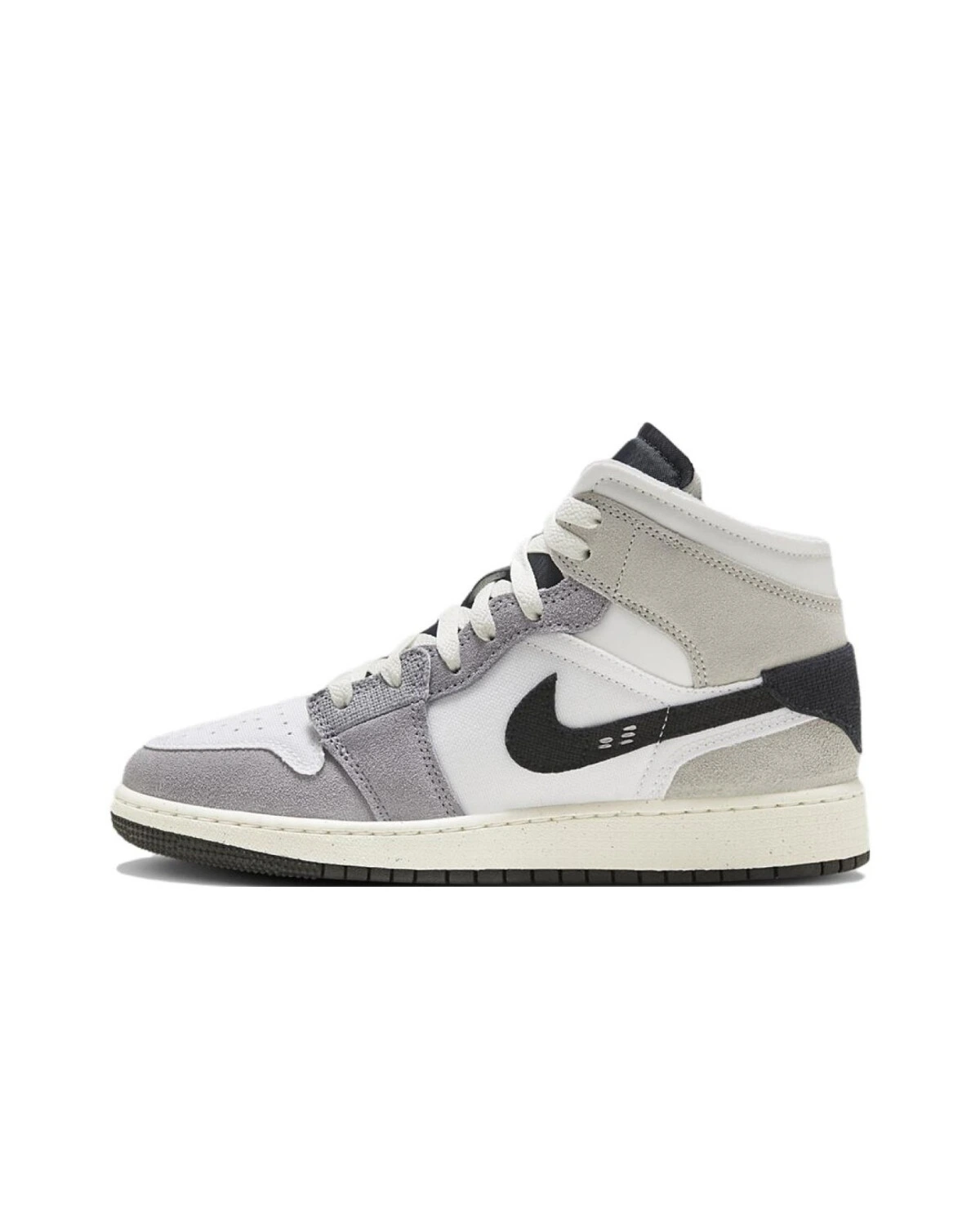 Jordan Air Jordan 1 детские серые кроссовки картинка
