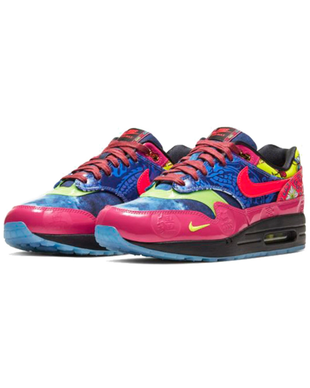 Nike Air Max 1 унисекс кроссовки с Air Max красно-синие картинка