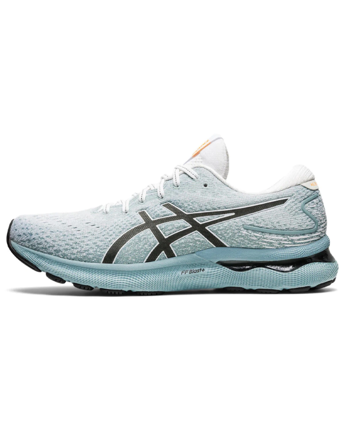 Asics GEL-Nimbus 24 мужские кроссовки для марафона белые с голубым картинка
