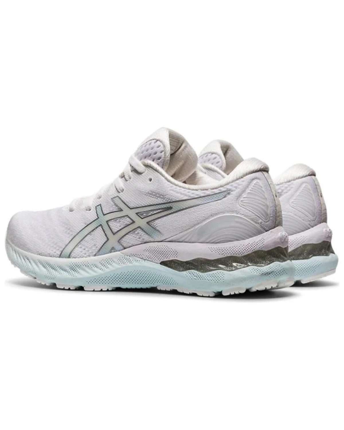 Asics женские кроссовки для бега сетчатые белые картинка