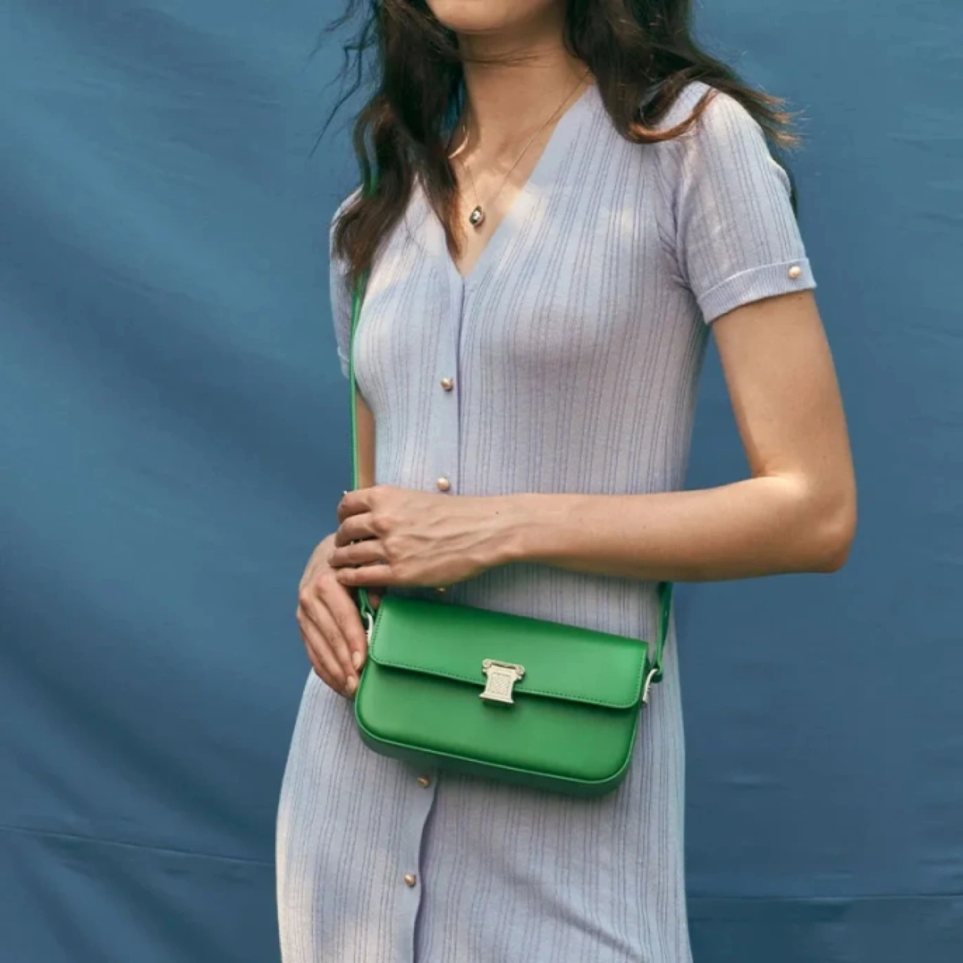 Маленькая квадратная сумка через плечо La Festin (зеленый) картинка