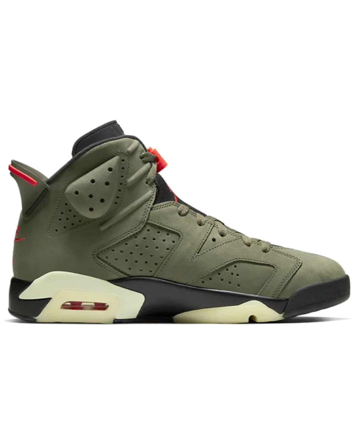 Jordan Air Jordan 6 Mid унисекс кроссовки оливково-зеленые кожаные картинка