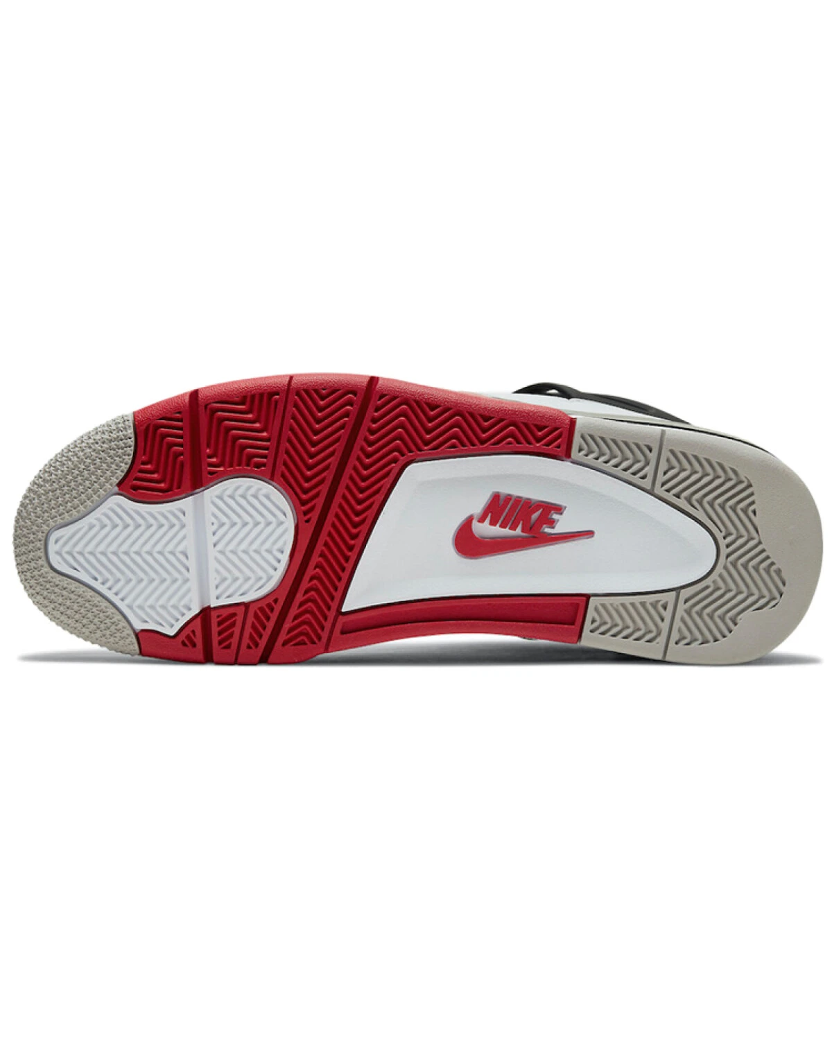 Jordan Air Jordan 4 унисекс кроссовки винтажные бело-красные с кожаным верхом картинка