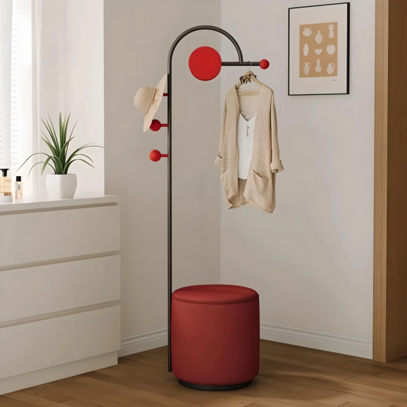 Напольная вешалка для одежды картинка