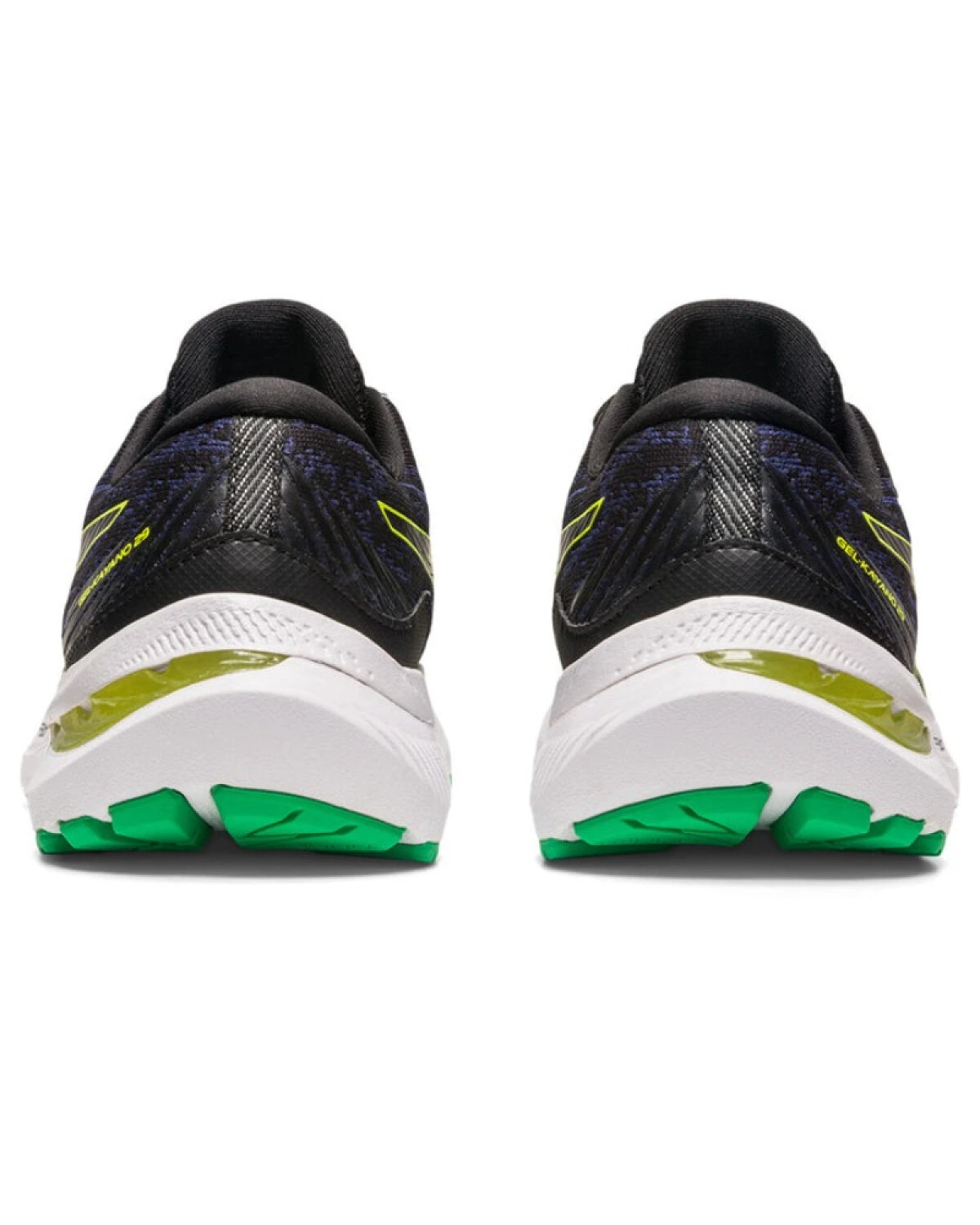 Asics GEL-KAYANO 29 детские кроссовки для бега с амортизацией и дышащие черно-зеленые картинка