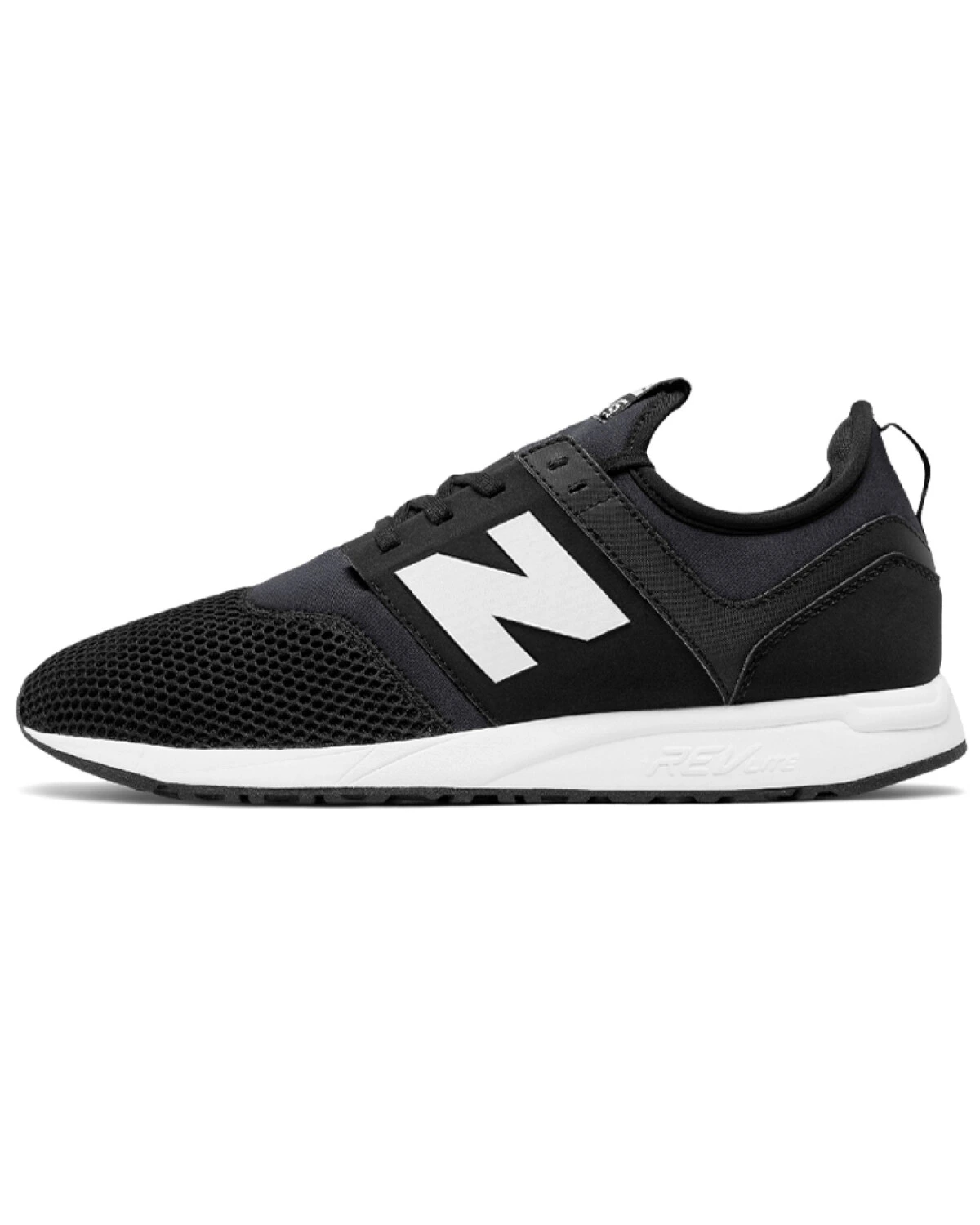 New Balance 247 unisex кроссовки чёрные из сетки и синтетики картинка