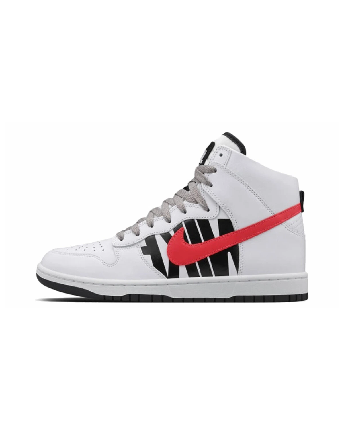 Nike Dunk Undftd White Infrared унисекс повседневные кроссовки кожаные бело-красные картинка