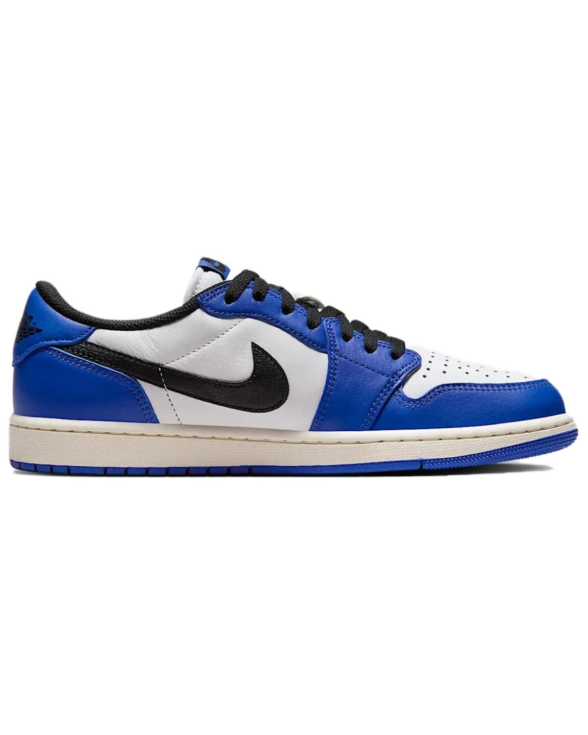 Jordan Air Jordan 1 Low Top кроссовки сине-белые с черным картинка