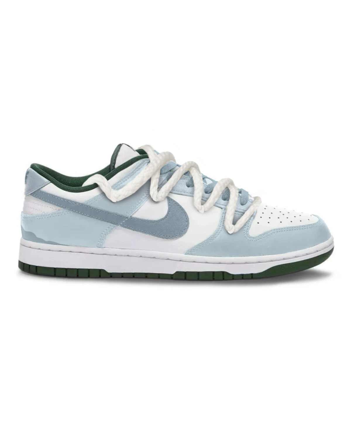 Nike Dunk Light Blue/White кроссовки с ручной росписью и нескользящей подошвой картинка