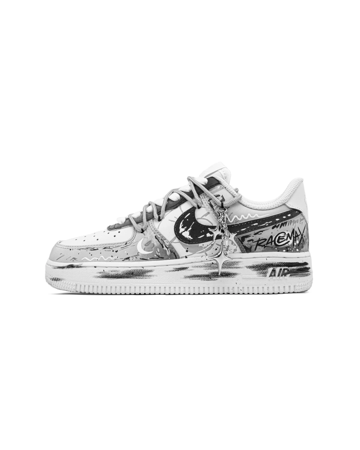 Nike Air Force 1 Shattered Dream кроссовки белые из натуральной кожи картинка