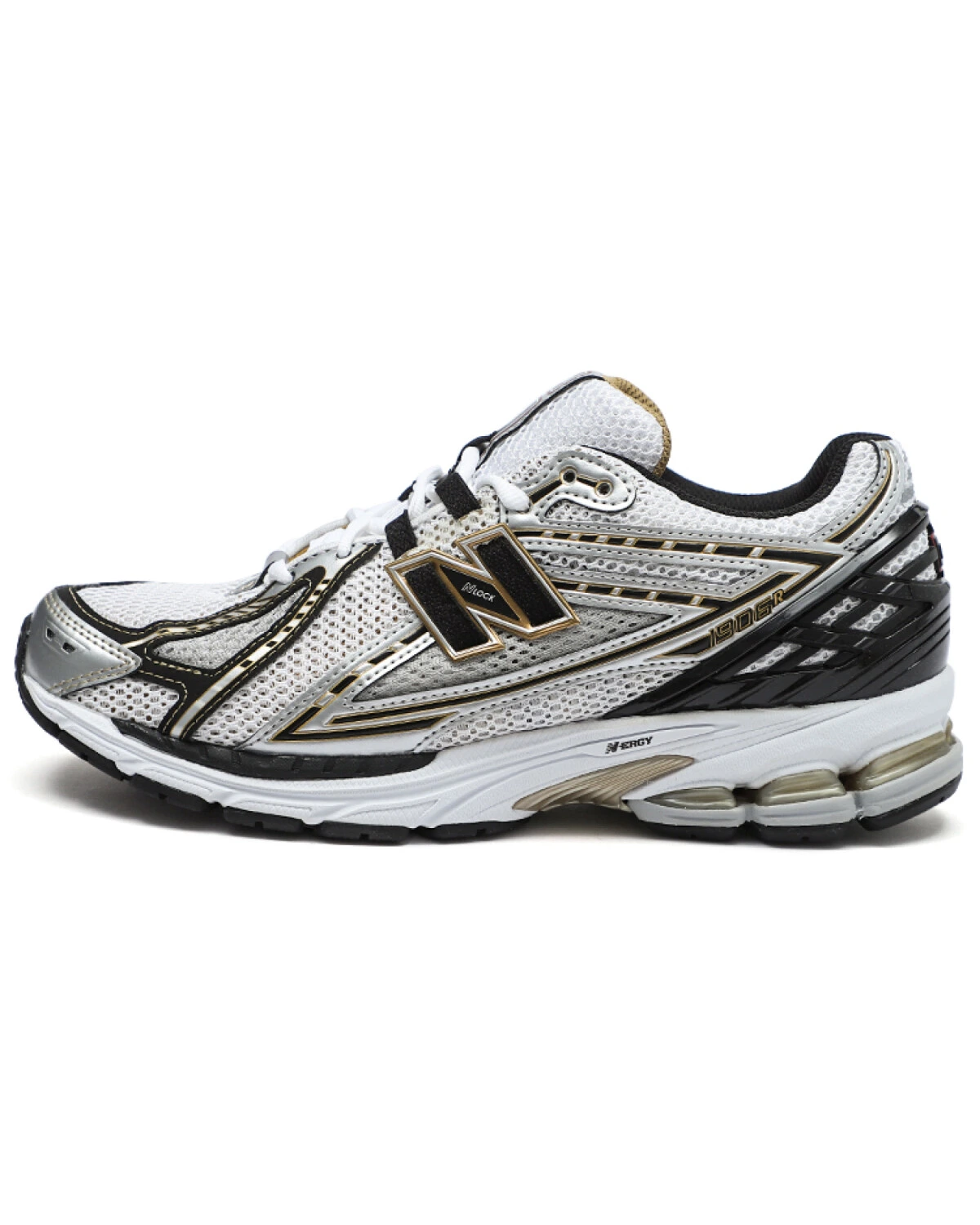 New Balance 1906R унисекс беговые кроссовки из ткани и искусственной кожи бело-черные картинка