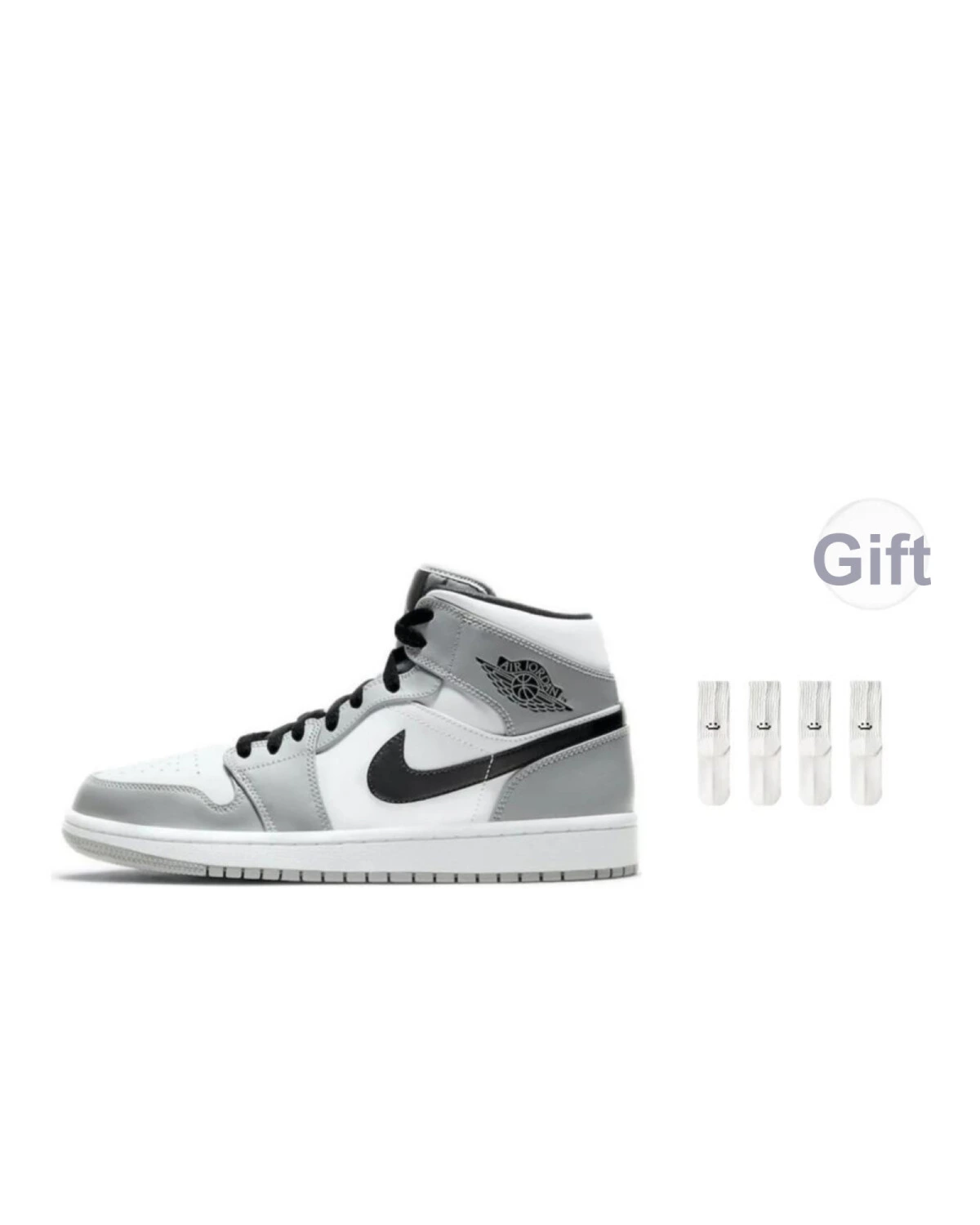 Jordan Air Jordan 1 унисекс кроссовки серые высокие картинка