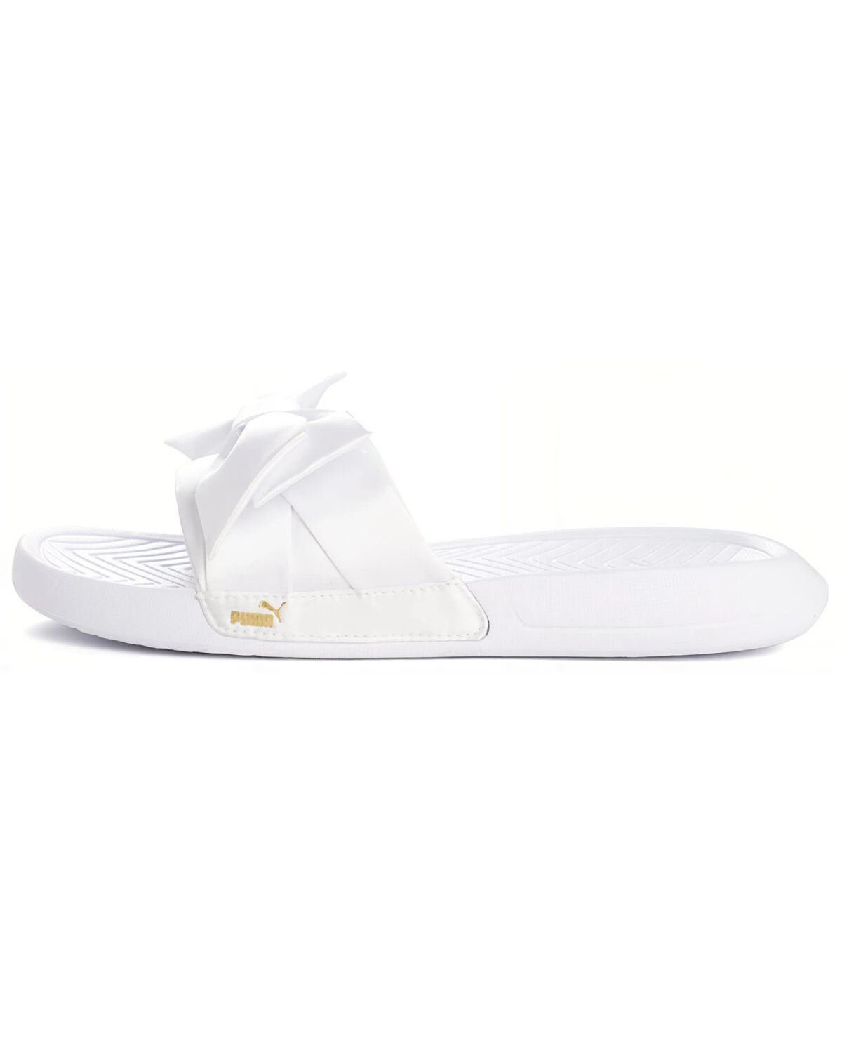 PUMA Popcat Bow женские шлепанцы белые повседневные с бантом картинка