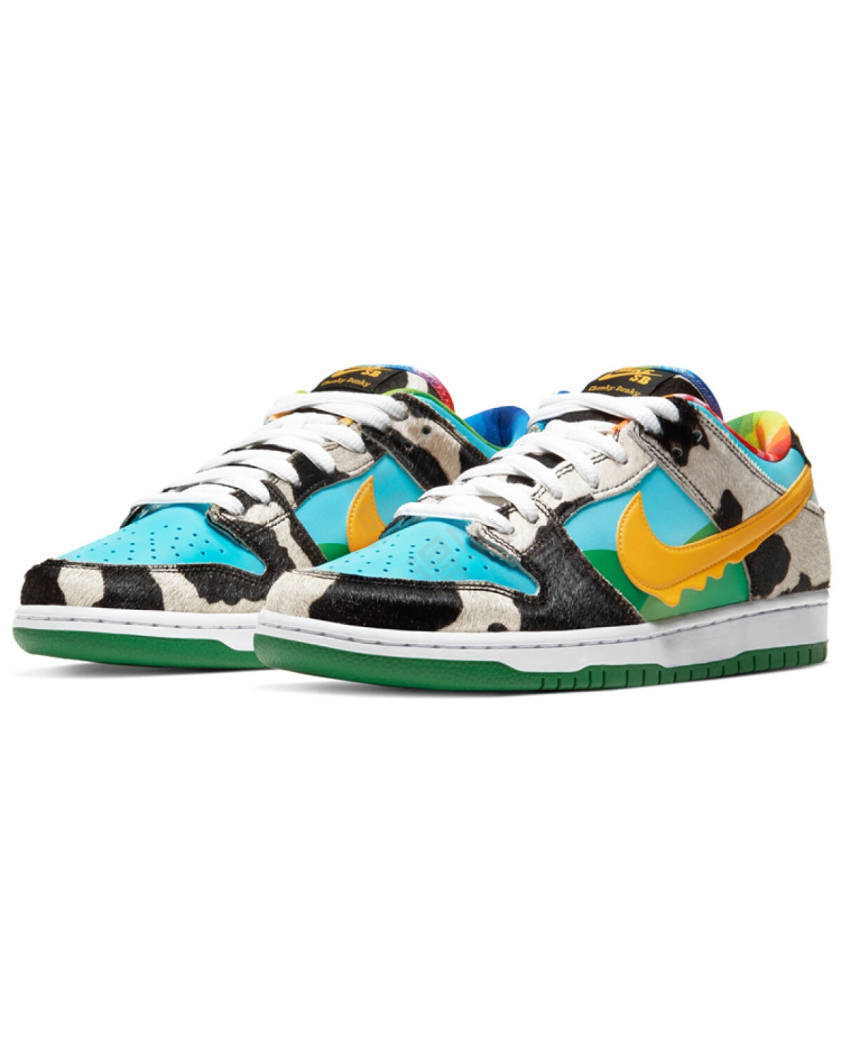 Nike Dunk SB Pro "chunky dunky" мужские и женские кроссовки замшевые сине-желтые картинка