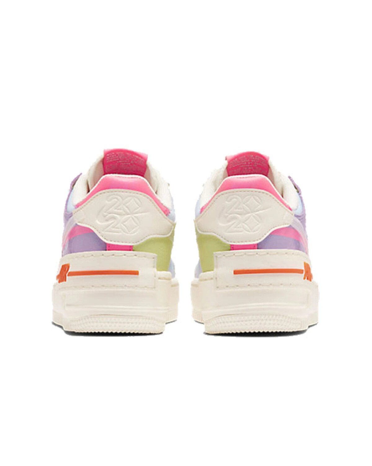 Nike AF1 Shadow Macaron женские кроссовки белые с фиолетовыми вставками картинка