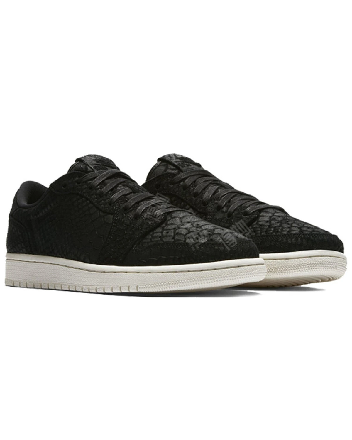 Jordan Air Jordan 1 Retro Low NS женские кроссовки черные с змеиным узором и амортизацией картинка
