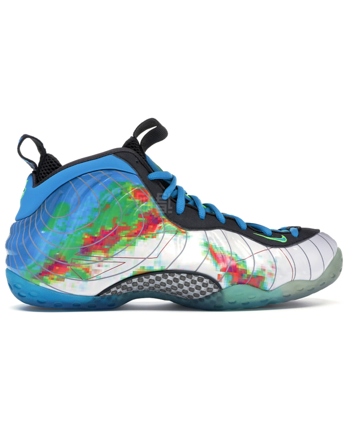 Nike Foamposite One Weatherman мужские баскетбольные кроссовки сине-белые картинка