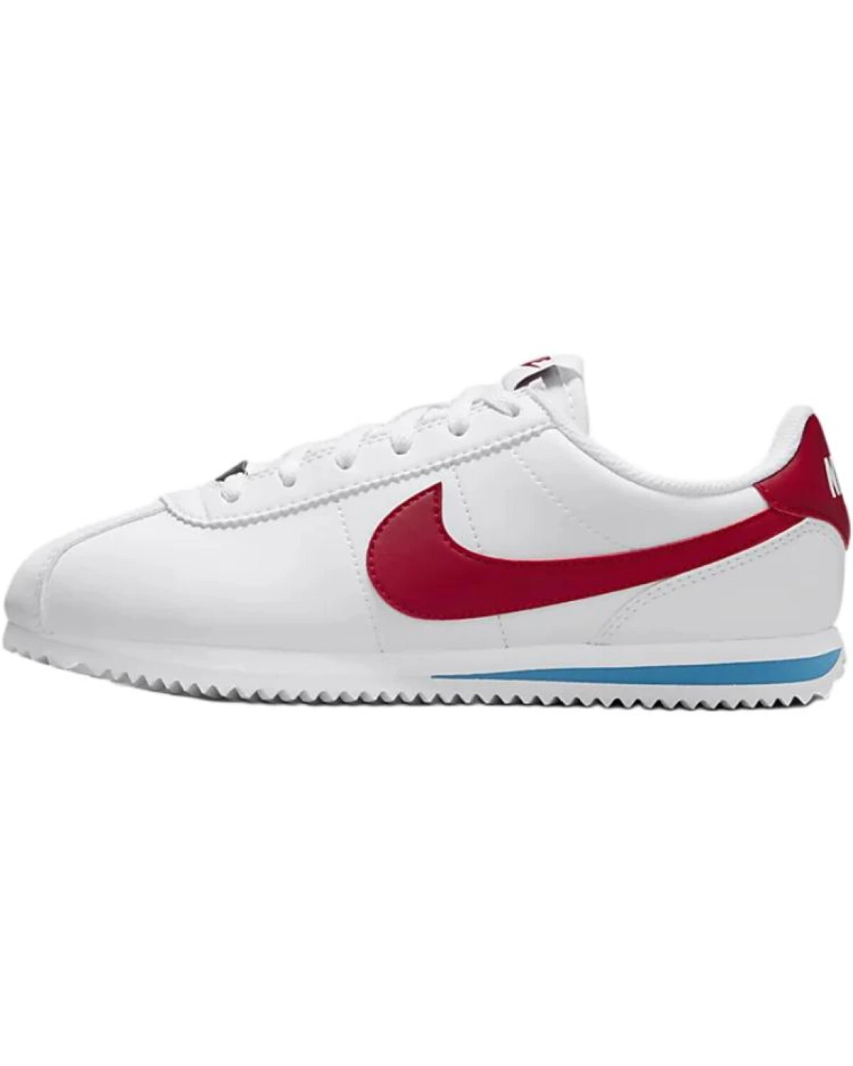 Nike Cortez детские кроссовки бело-красные комфортные и прочные картинка