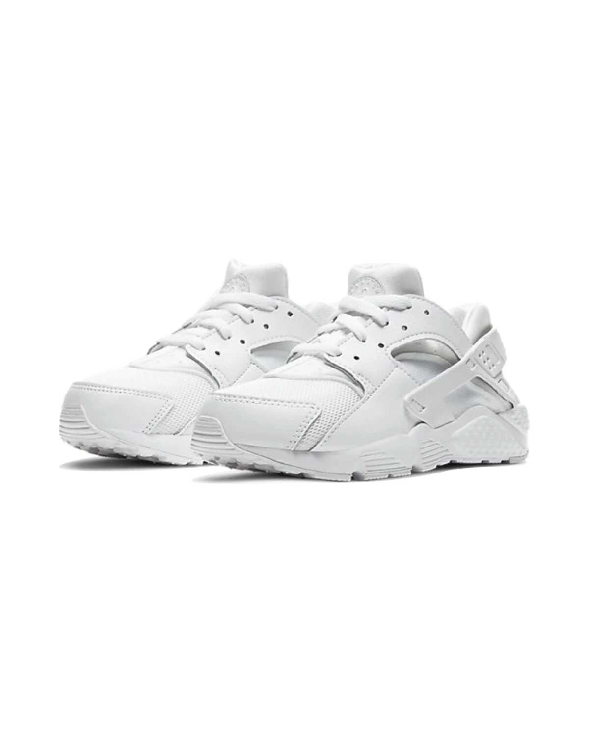 Nike Huarache Run детские спортивные кроссовки белые для бега картинка