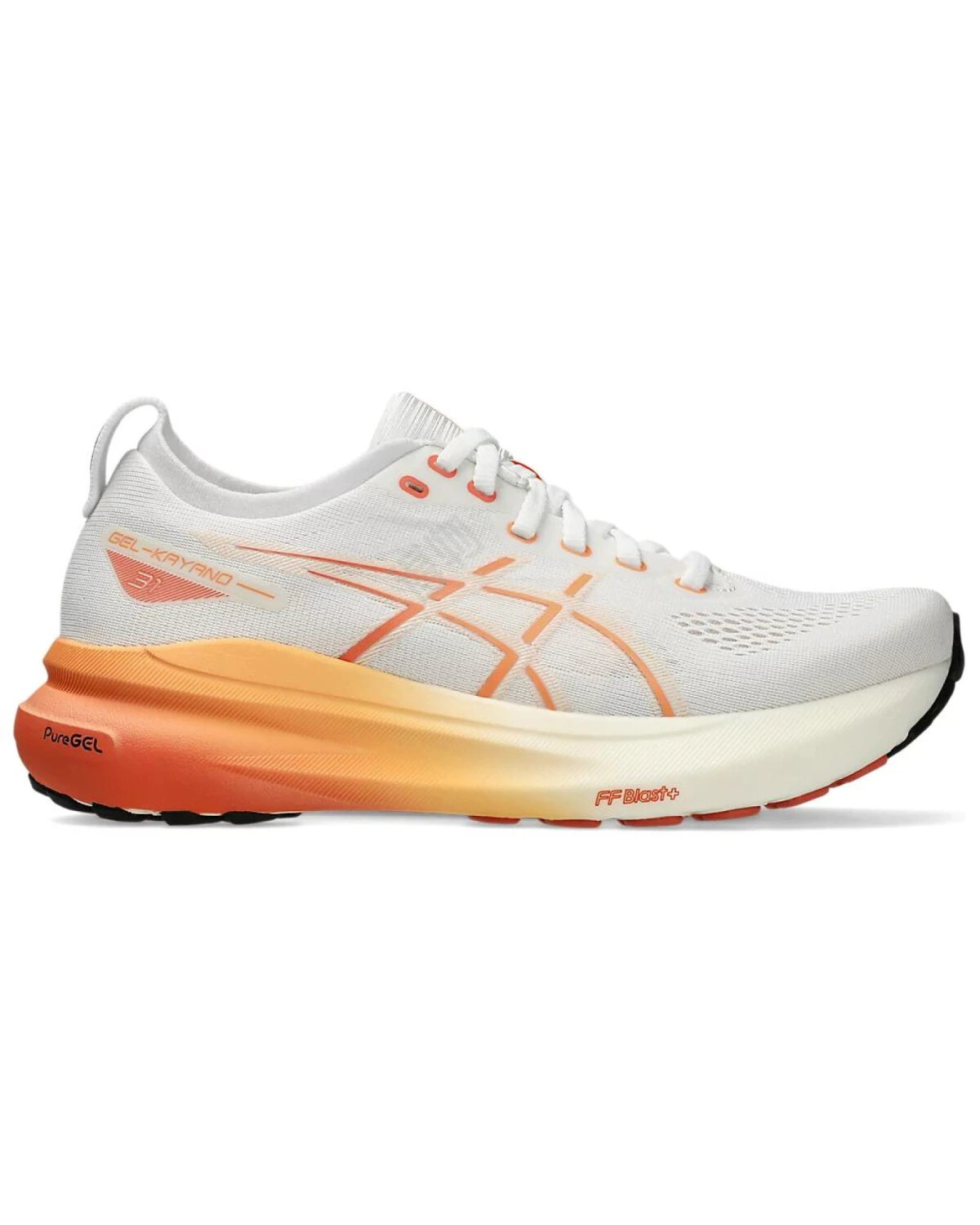 Asics Gel-Kayano 31 женские кроссовки стабильная поддержка износостойкие бело-оранжевые картинка