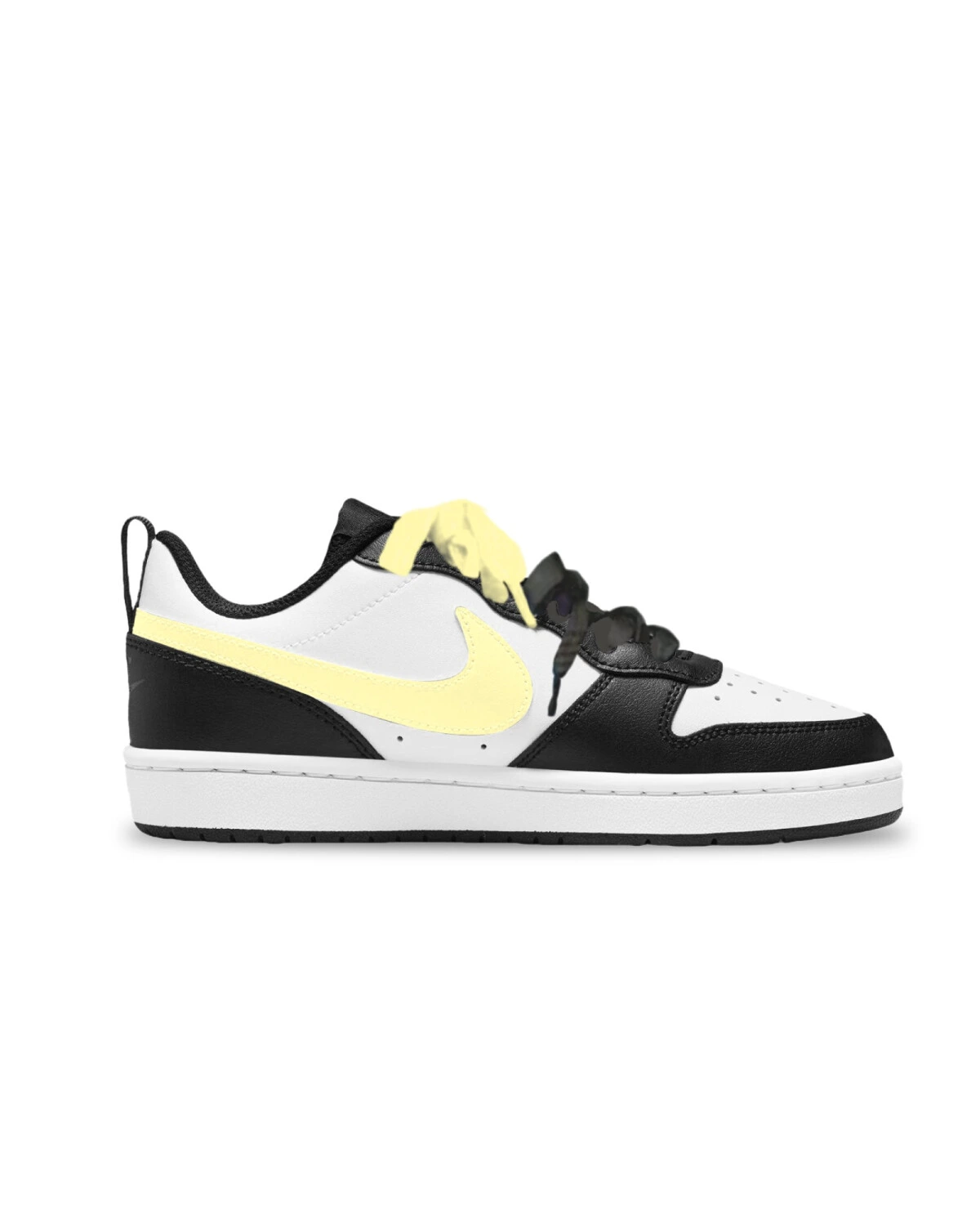 Nike Court Borough детские кеды желтые искусственная кожа картинка
