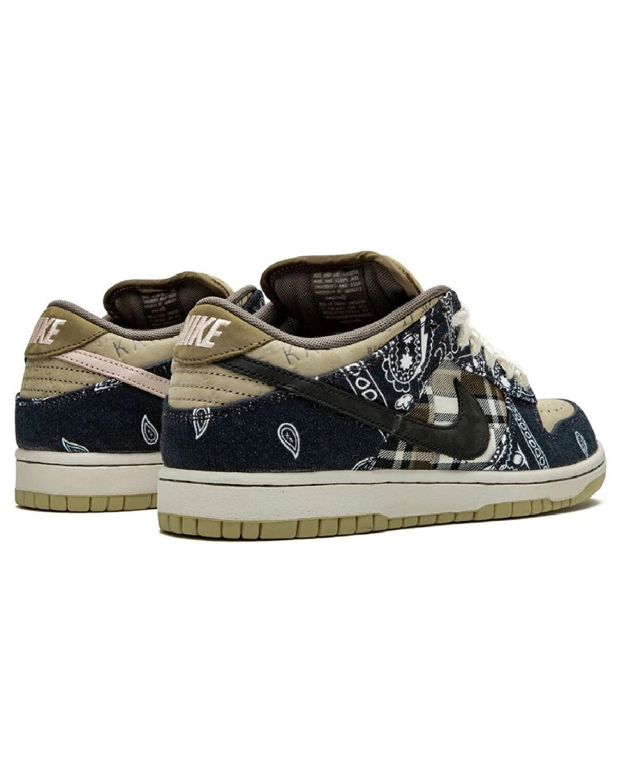Nike Dunk SB "Jackboys" unisex кроссовки из замши с принтом банданы синие картинка