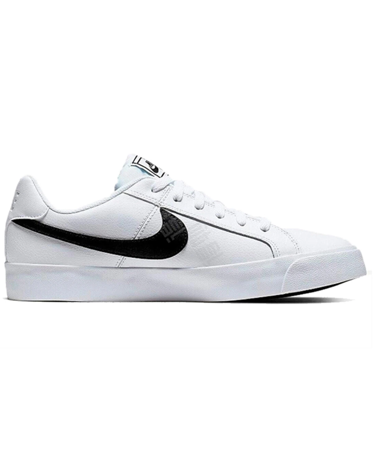 Nike Court Royale Ac унисекс кеды бело-черные с шнуровкой и противоскользящей подошвой картинка