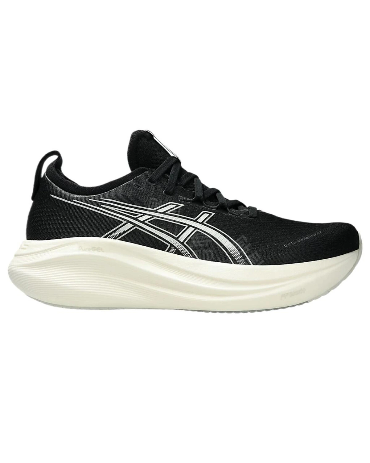 Asics GEL-NIMBUS 27 мужские кроссовки черно-белые износостойкие картинка