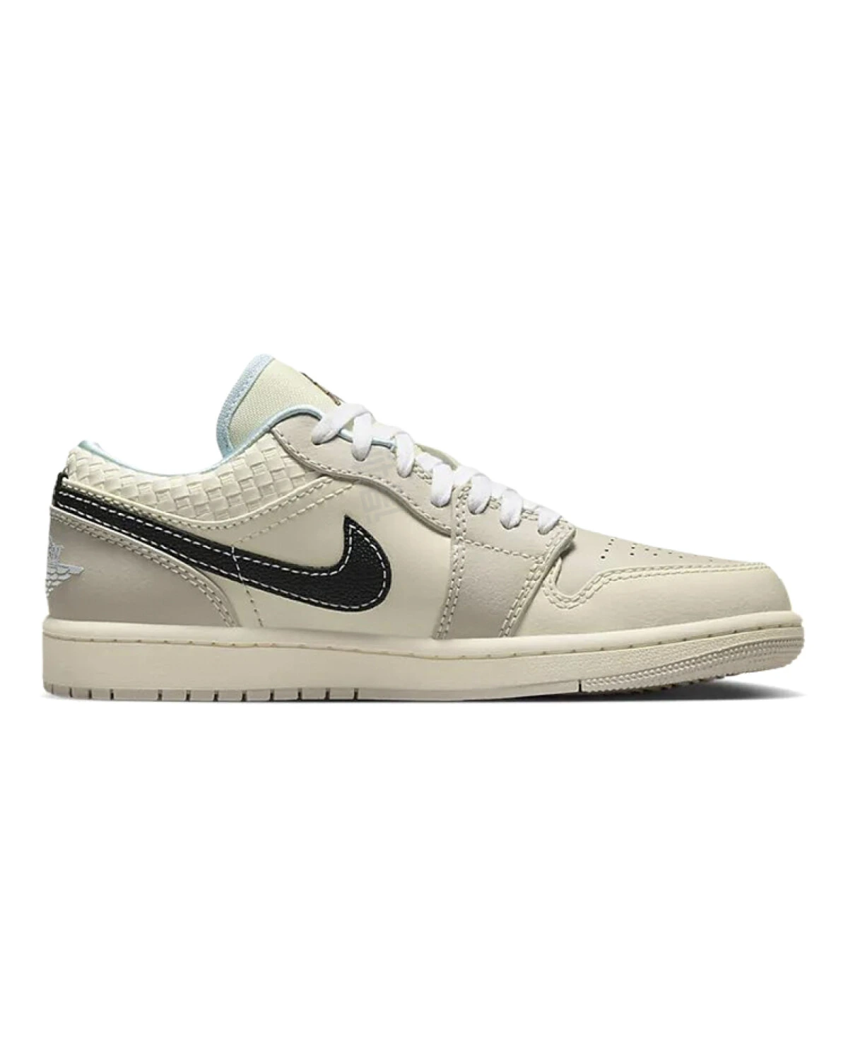Jordan Air Jordan 1 женские кроссовки коричнево-бежевые с противоскользящей подошвой картинка