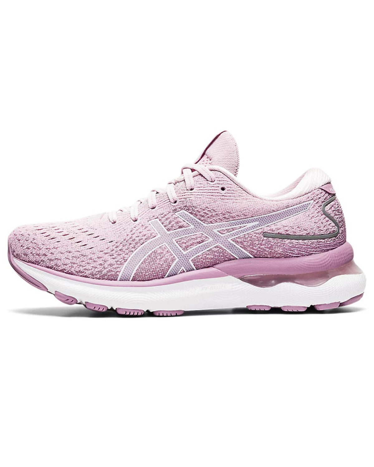 Asics GEL-Nimbus 24 женские кроссовки с амортизацией розово-белые картинка