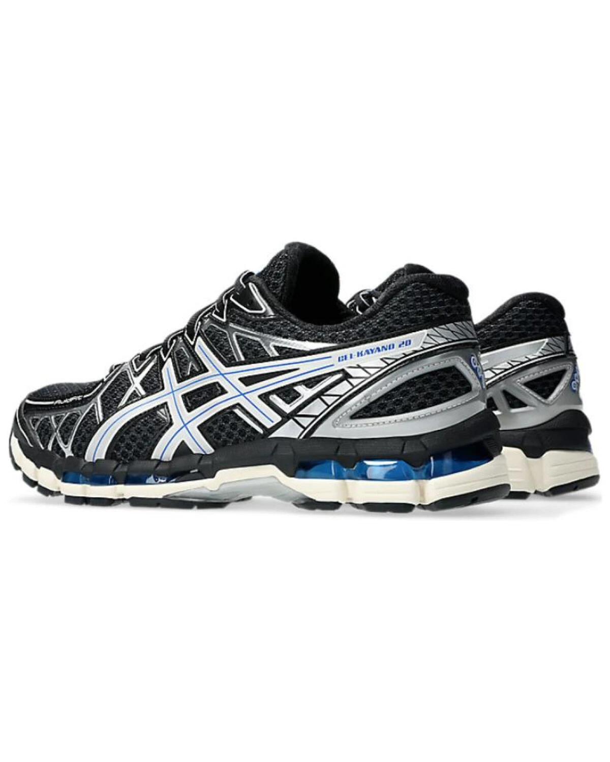 Asics Gel-Kayano20 кроссовки для марафона черно-серебристые картинка