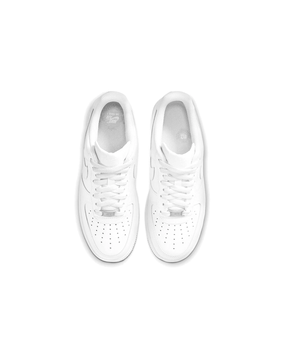 Nike Air Force 1 Triple White женские кроссовки белые кожаные картинка