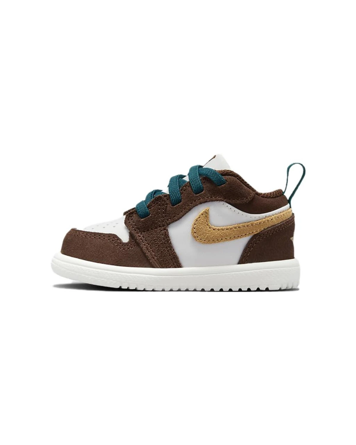 Jordan Air Jordan 1 Low Alt SE детские кроссовки желто-коричневые синтетические картинка