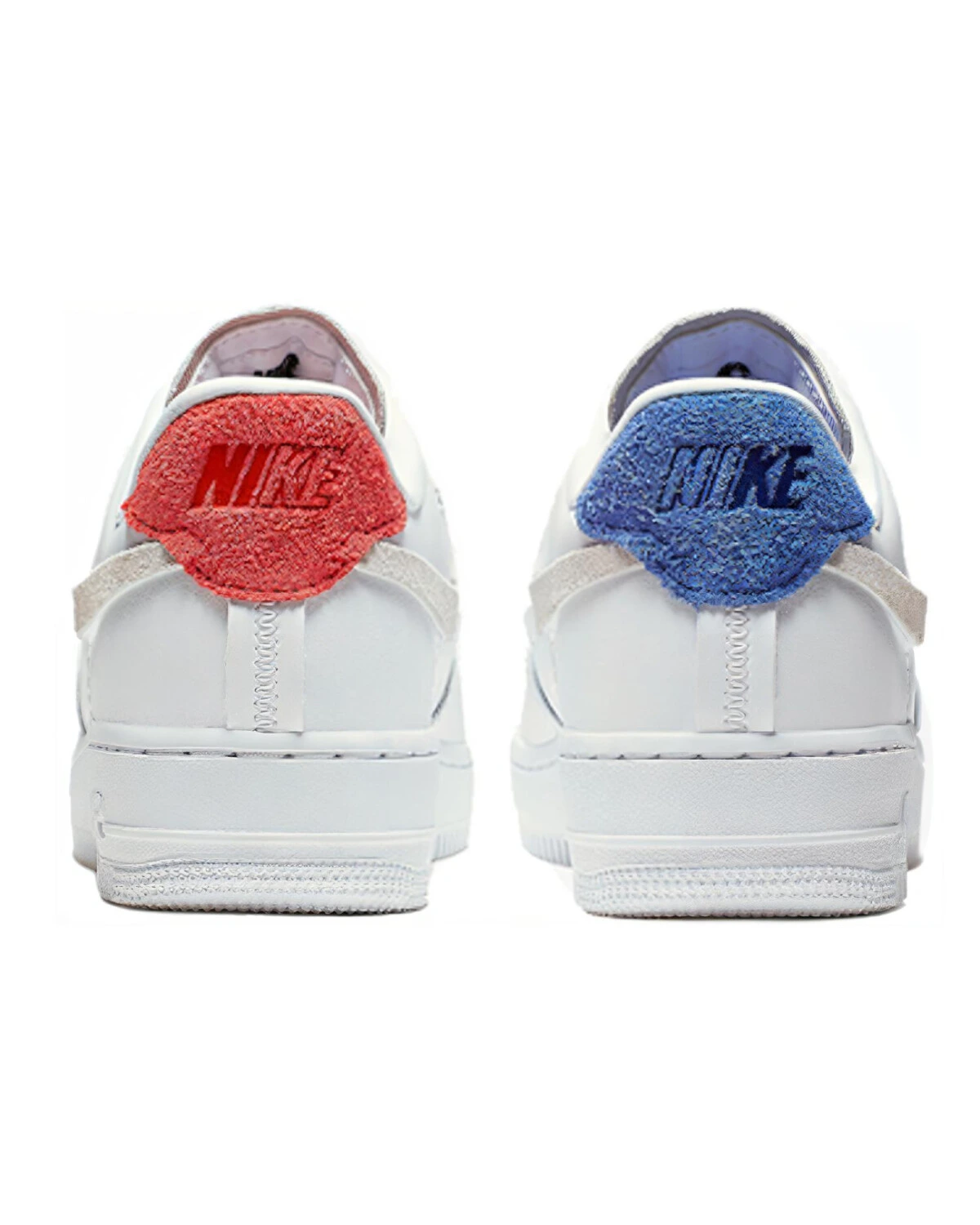 Nike Air Force 1 Inside Out женские повседневные кроссовки белые с красными элементами картинка