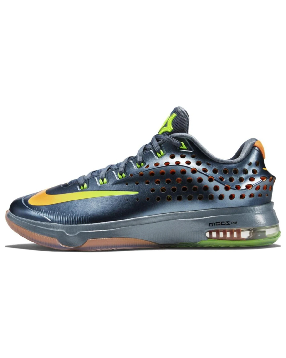 Nike KD 7 Elite Team Pack мужские баскетбольные кроссовки серебристо-жёлтые антипробуксовочные картинка