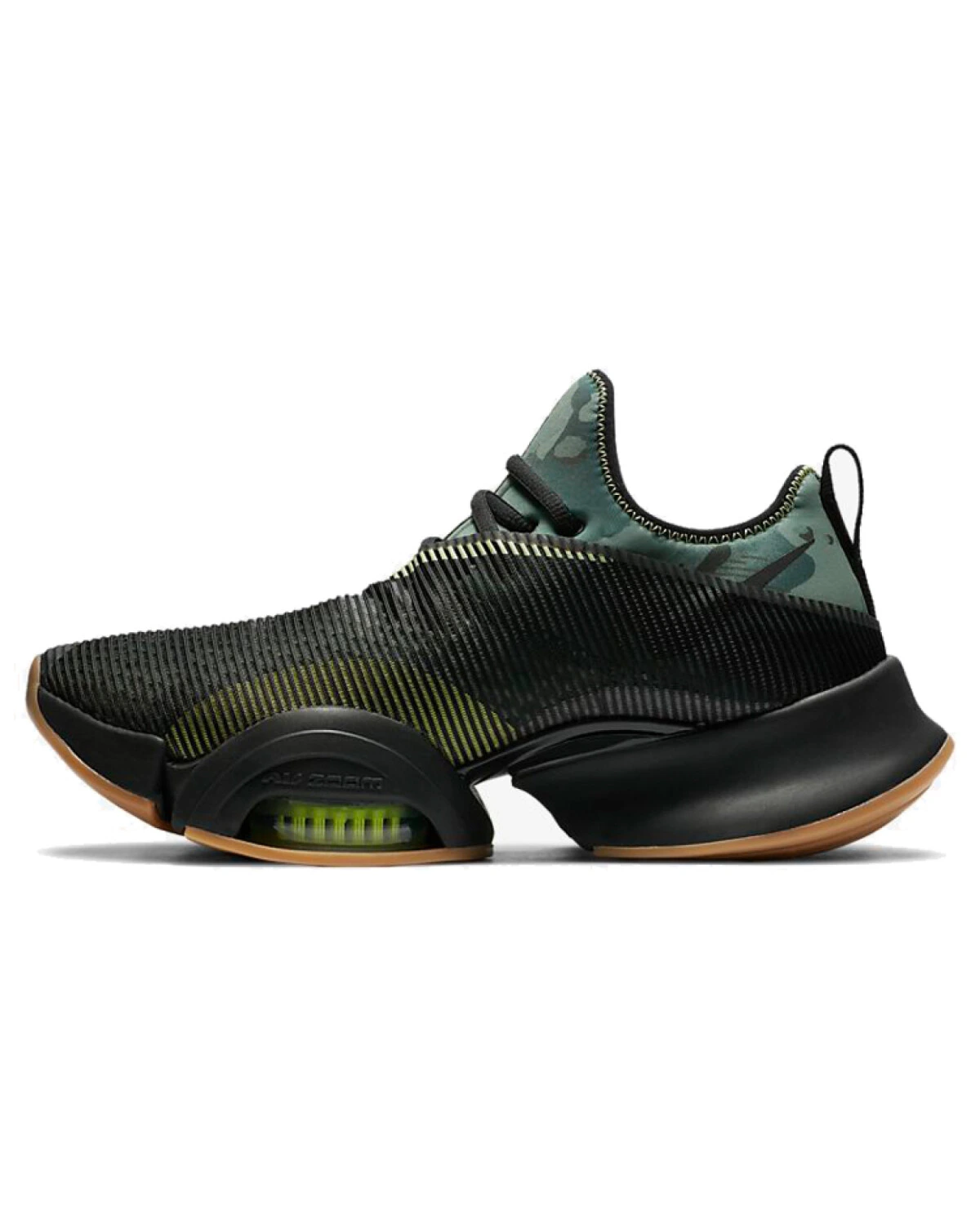 Nike Air Zoom SuperRep мужские кроссовки чёрно-зелёные с амортизацией картинка