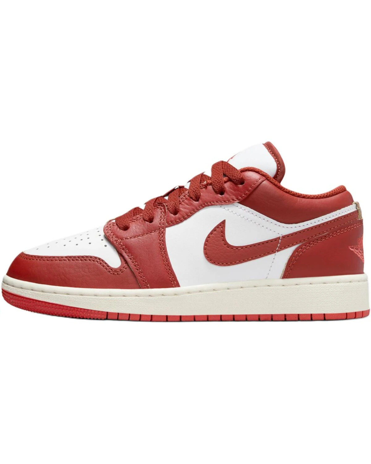 Jordan Air Jordan 1 детские кроссовки бело-красные картинка