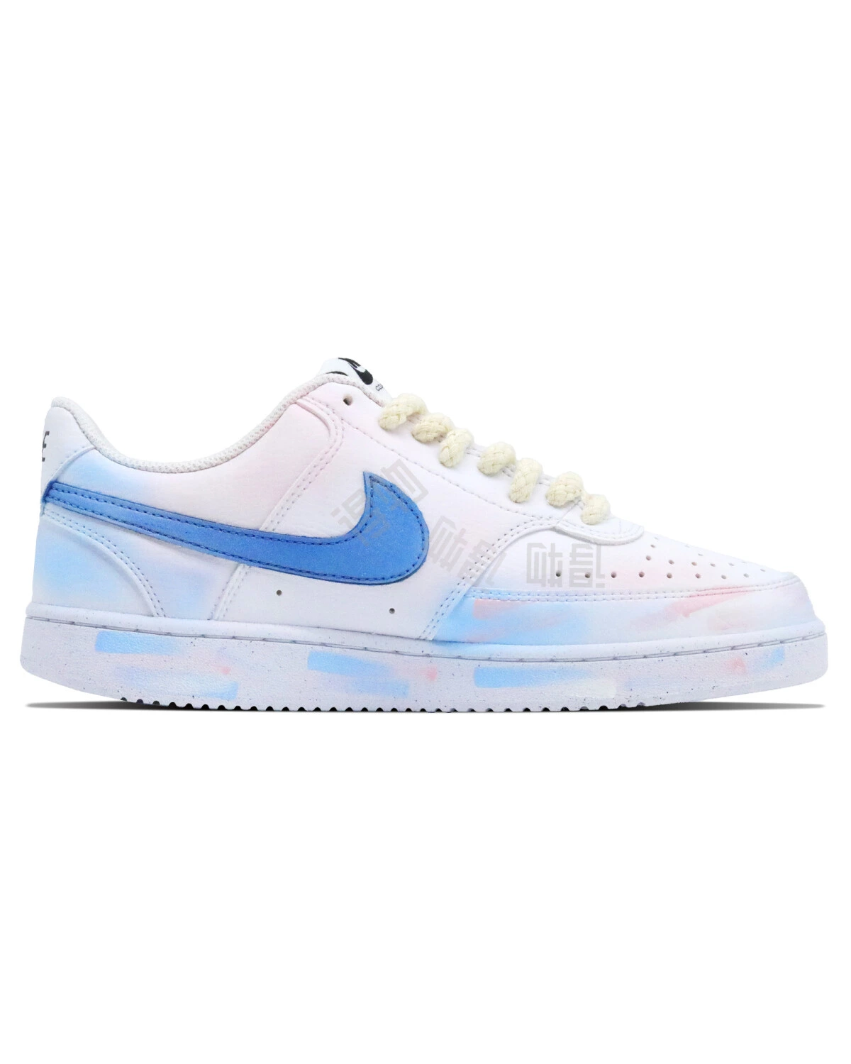Nike Court Vision 1 унисекс кроссовки синие с противоскользящей подошвой картинка