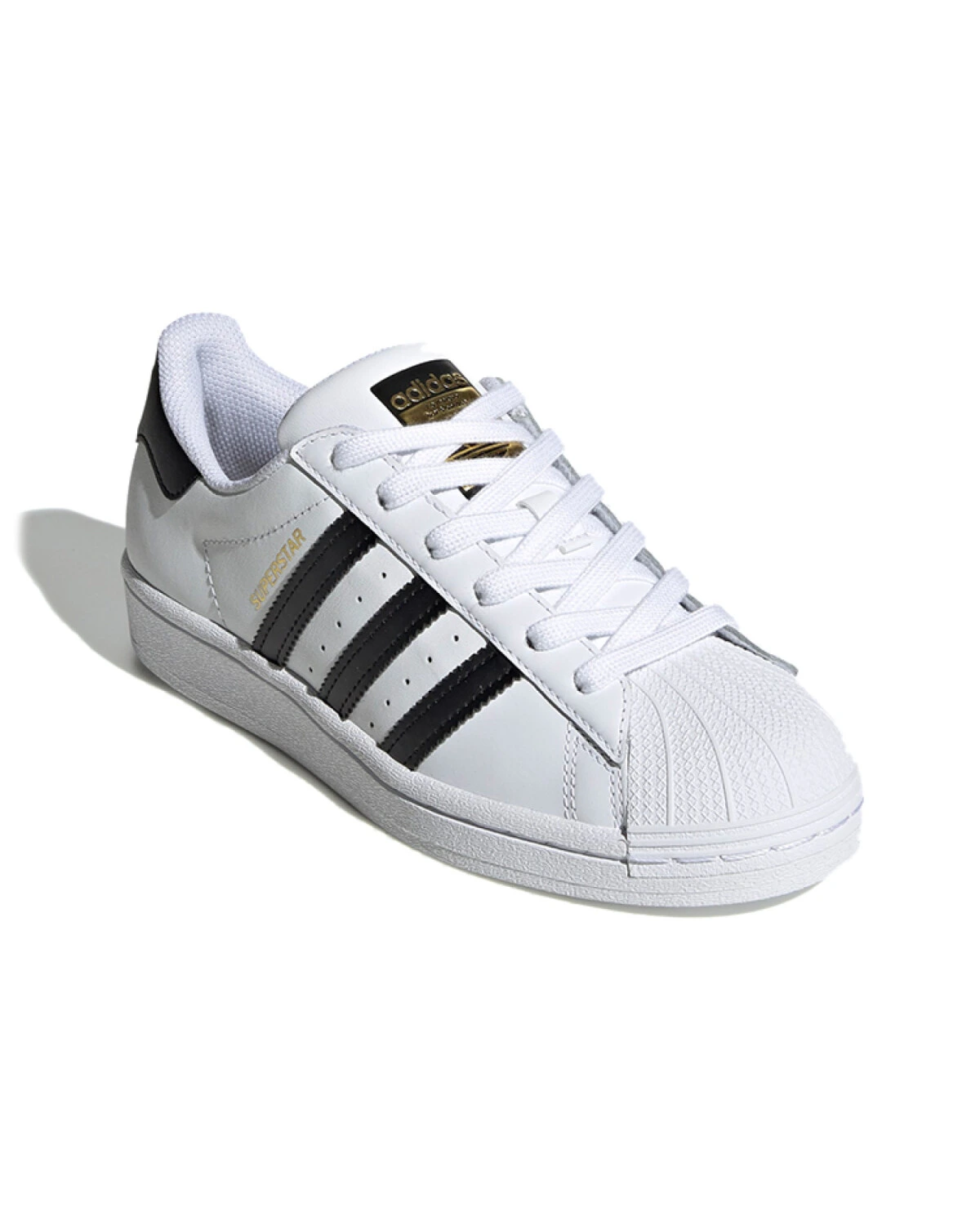 Adidas Originals SUPERSTAR J детские кеды белые из кожи картинка