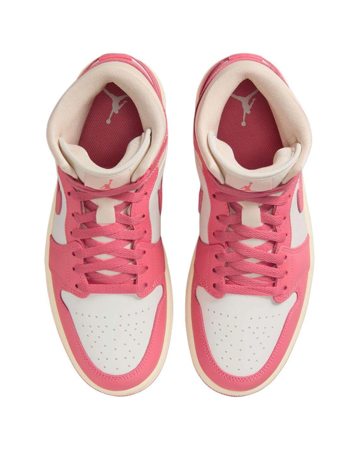 Jordan Air Jordan 1 Mid 'Guava Ice' женские кроссовки розово-белые ретро баскетбольные картинка