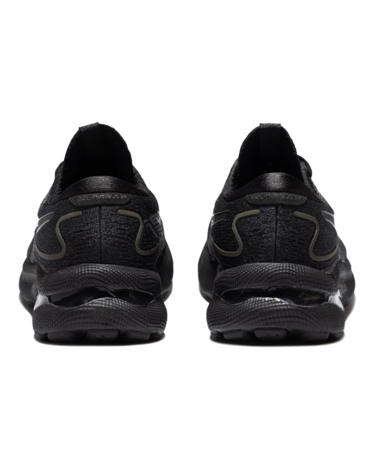 Asics GEL-Nimbus 24 женские спортивные кроссовки для марафона черные с амортизацией картинка
