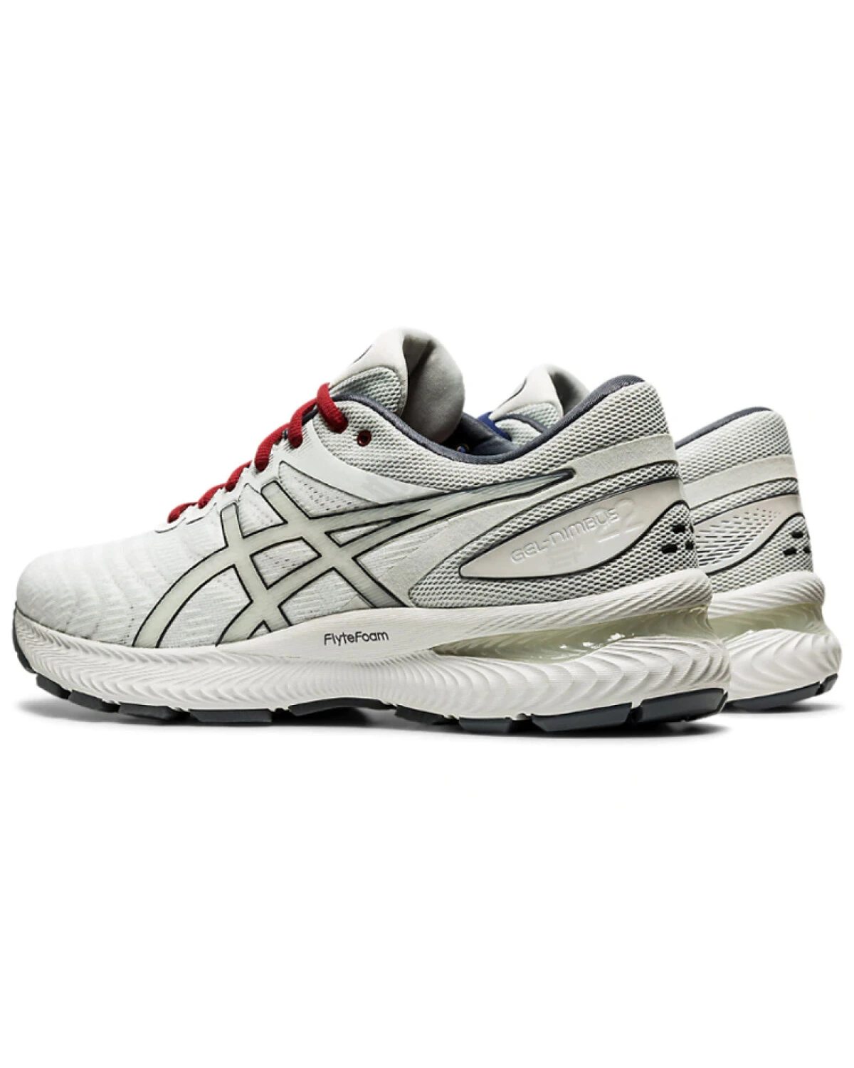Asics GEL-Nimbus 22 мужские кроссовки для бега серо-белые картинка
